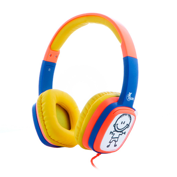 XTECH - AUDIFONO PARA NIÃ‘OS C/CABLE LIMITE DE VOL COLOR NARANJ (XTH-350OR)